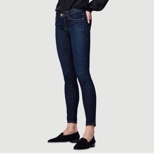 FRAME Queens Way Le Skinny de Jeanne Mid-rise, Dark Blue Jeans NWOT Sz 24